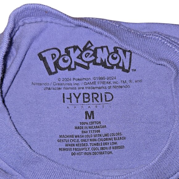 Gengar Pokémon Tee #0094 Ghost Type Purple T-Shirt Anime Gamer Style Graphic Top - Picture 3 of 4